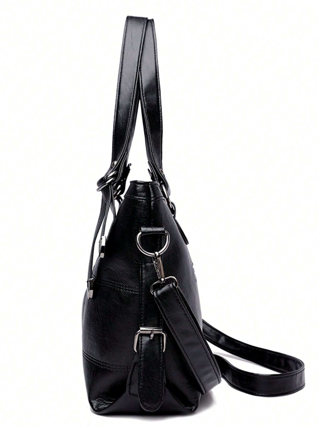Minimalist Tote Bag Double Handle Solid Color Large Capacity, Lightweight, Portable, Business Casual, Suitable For Teen Girls Women College Students, Rookies & White-Collar Workers, Perfect For Back T
